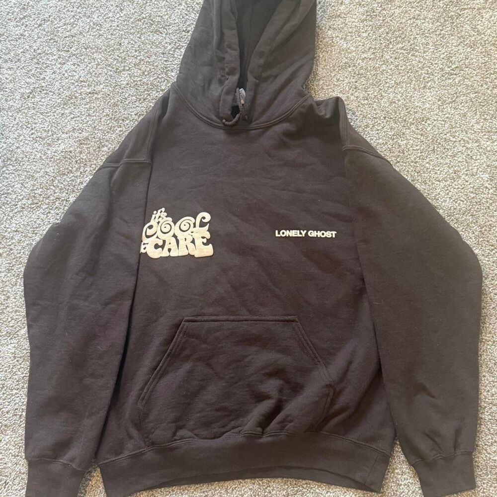 Lonely-ghost Women's Black Hoodie - Picture 2 of 6